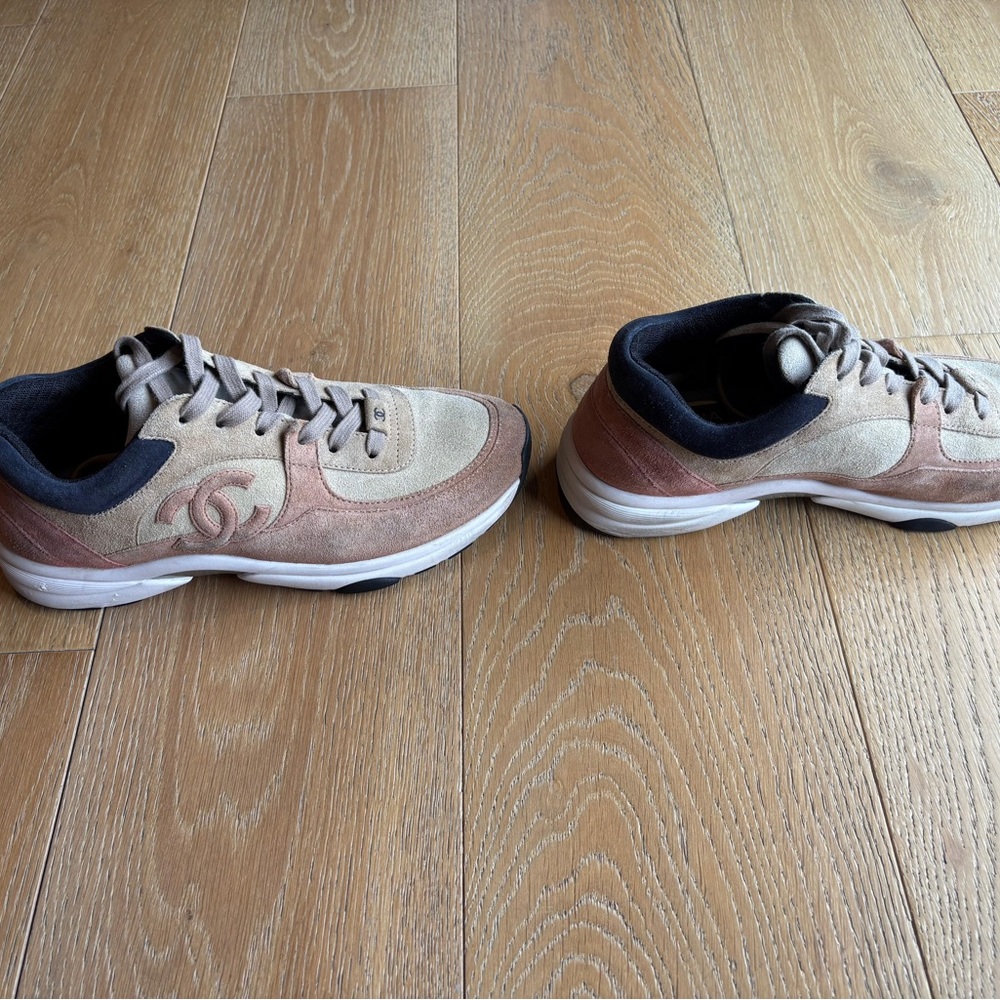 CHANEL CC sneakers suede, 38 1/2